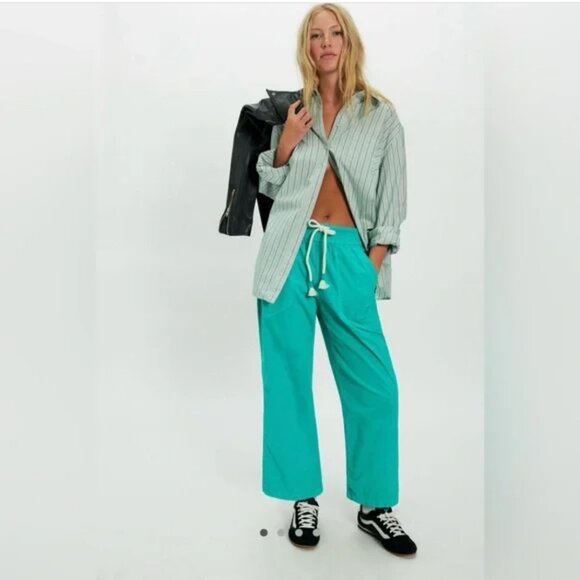 Free People Pants - NWT Free People Easy Peasy Pull-On Corduroy Pants Size XS in Turquoise (Ceramic)